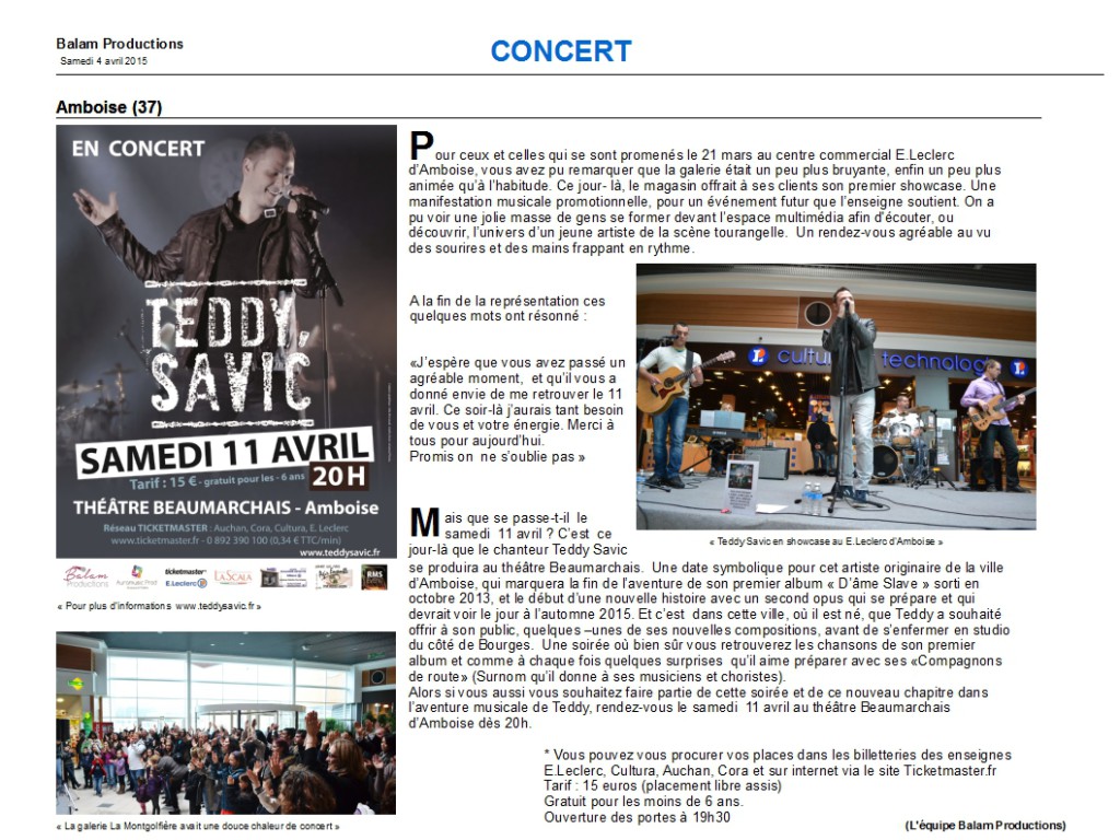CP Balam Production -Avril 2015